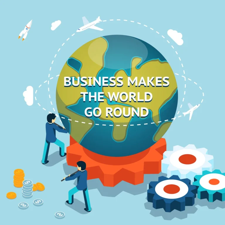 business-makes-world-go-round-isometric-3d-vector-illustration_1284-46969