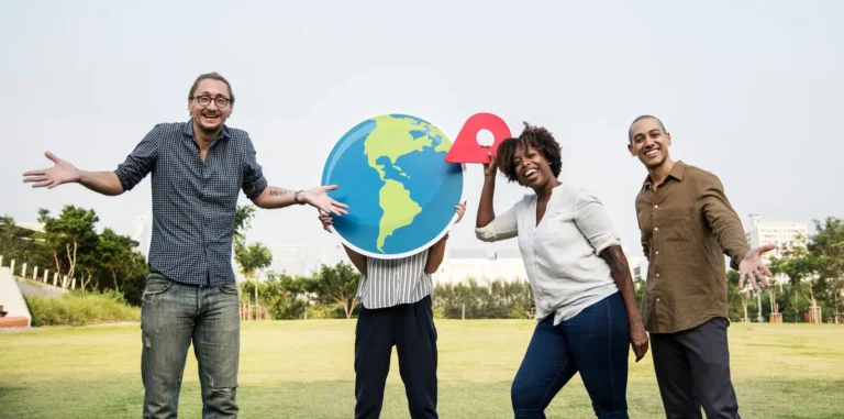 diverse-friends-holding-various-icons_53876-40340