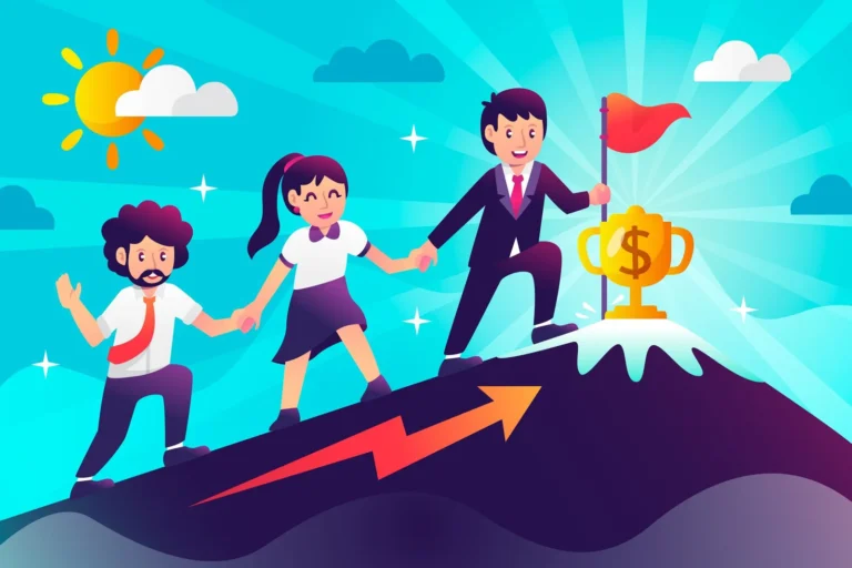 hand-drawn-flat-design-finance-leaders-concept_23-2149166909